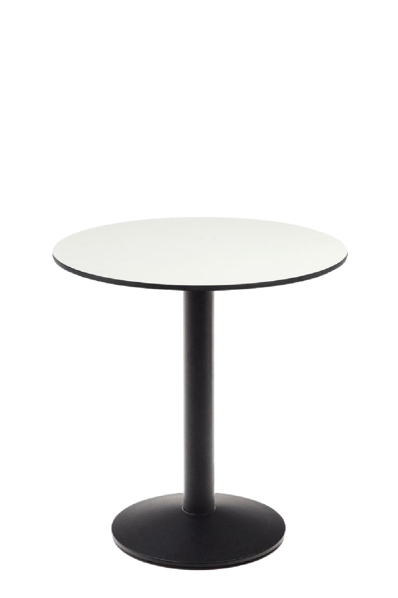 Round White Outdoor Table | La Forma Esilda | Woodfurniture.com 