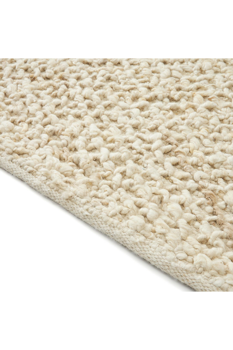 White Wool Rug 5' x 7'5" | La Forma Miray | Woodfurniture.com
