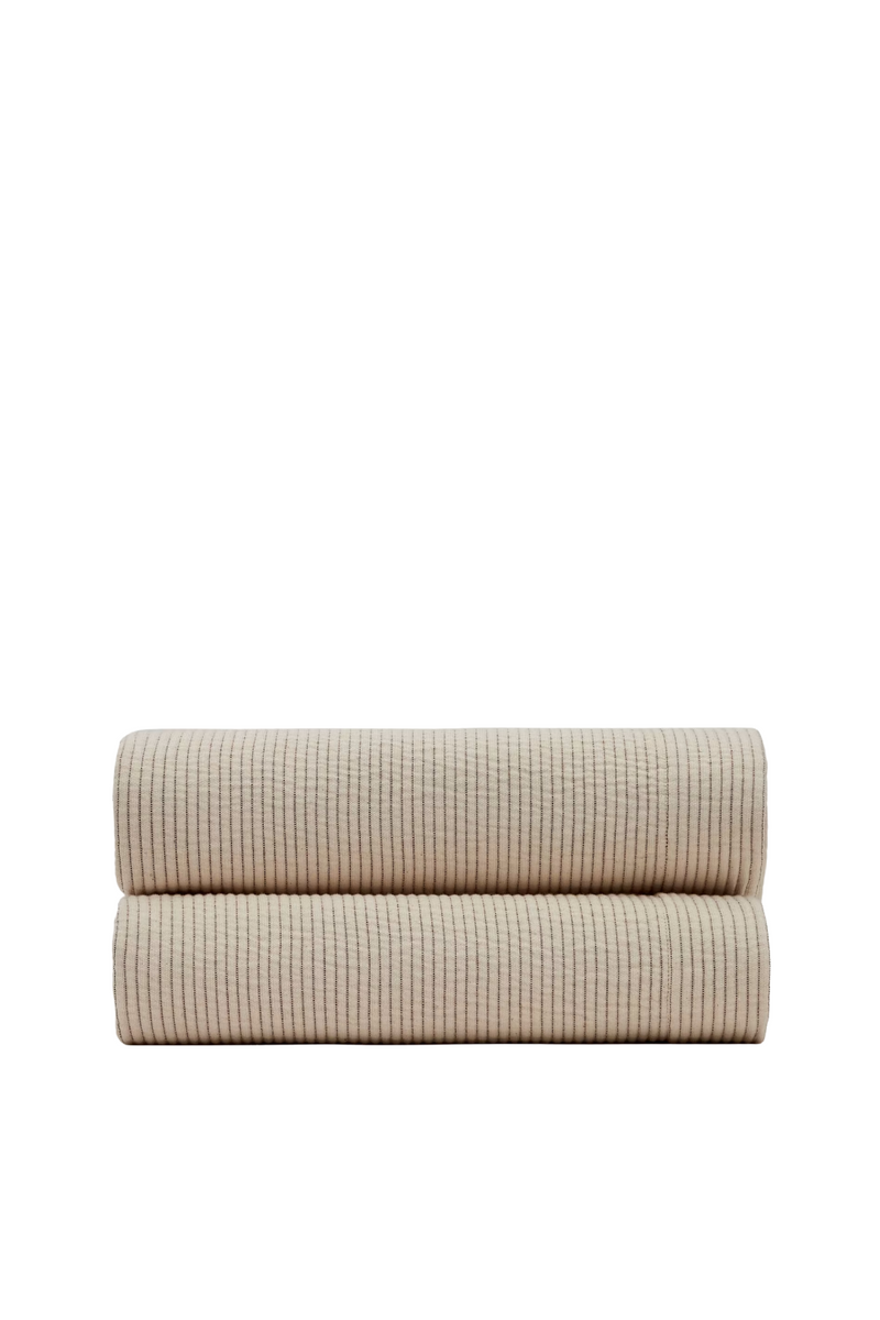 Beige Cotton Quilt | La Forma Bedar | Woodfurniture.com