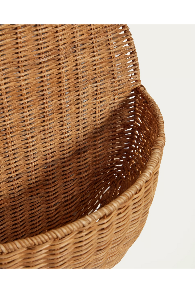 Rattan Wall Hanging Baskets (2) | La Forma Waira | Woodfurniture.com