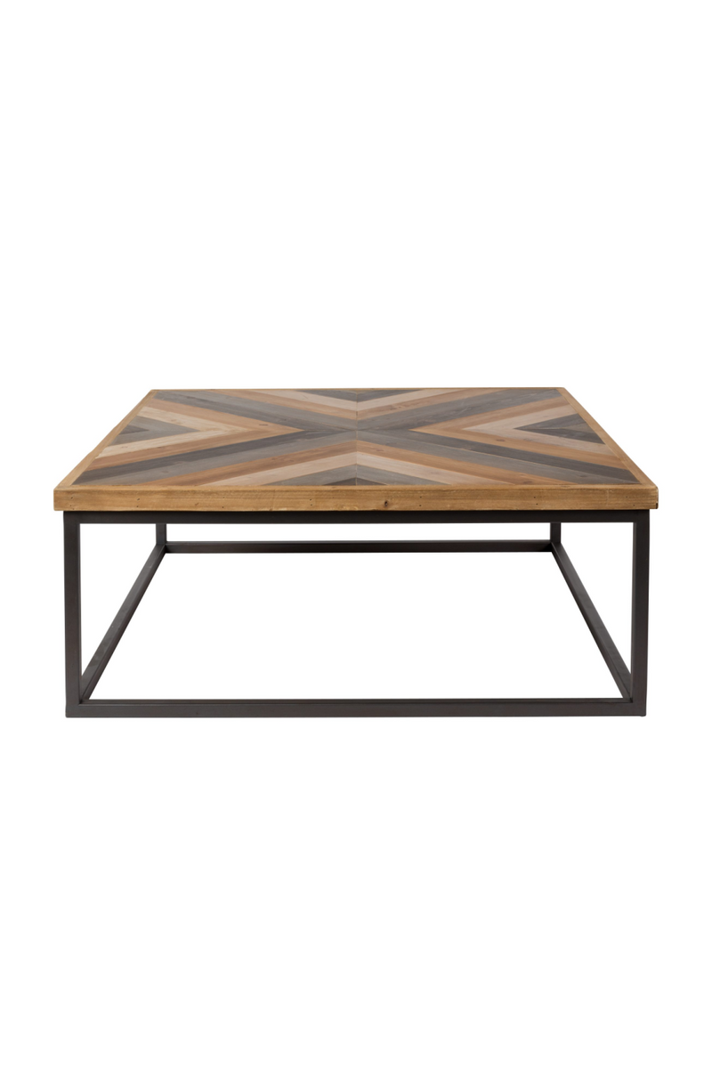 Square Wood Inlay Coffee Table | DF Joy | WoodFurniture.com