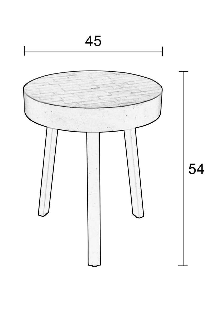 Tripod Teak Side Table | DF Suri | Wood Furniture