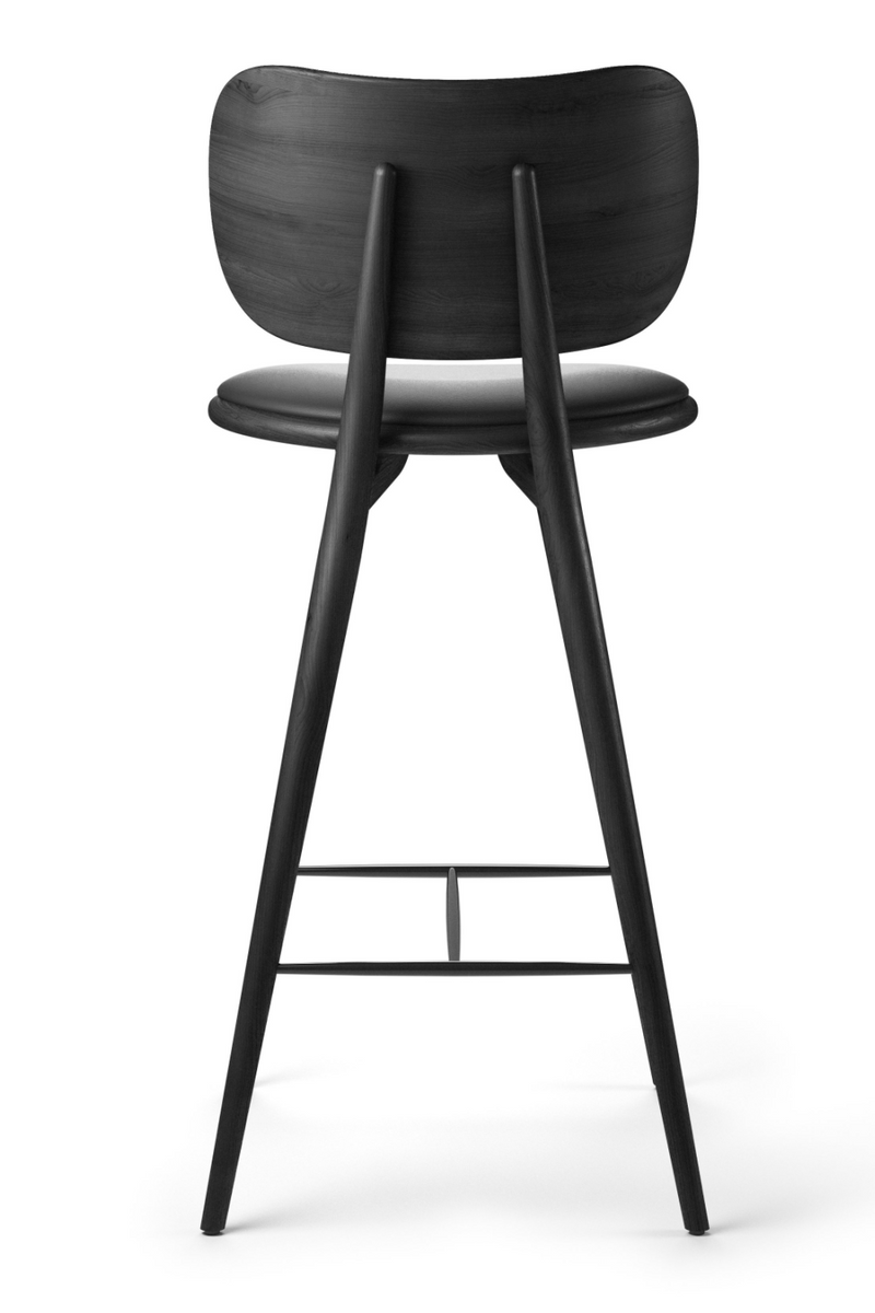 Beech Barstool 27.2" | Mater High Stool Backrest | Woodfurniture.com