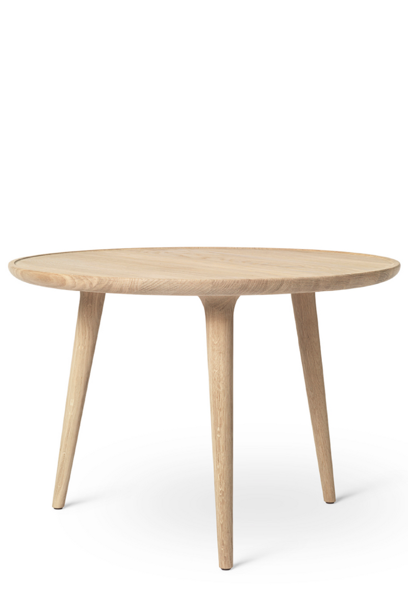Round Oak Side Table | Mater | Quality European Wood furniture