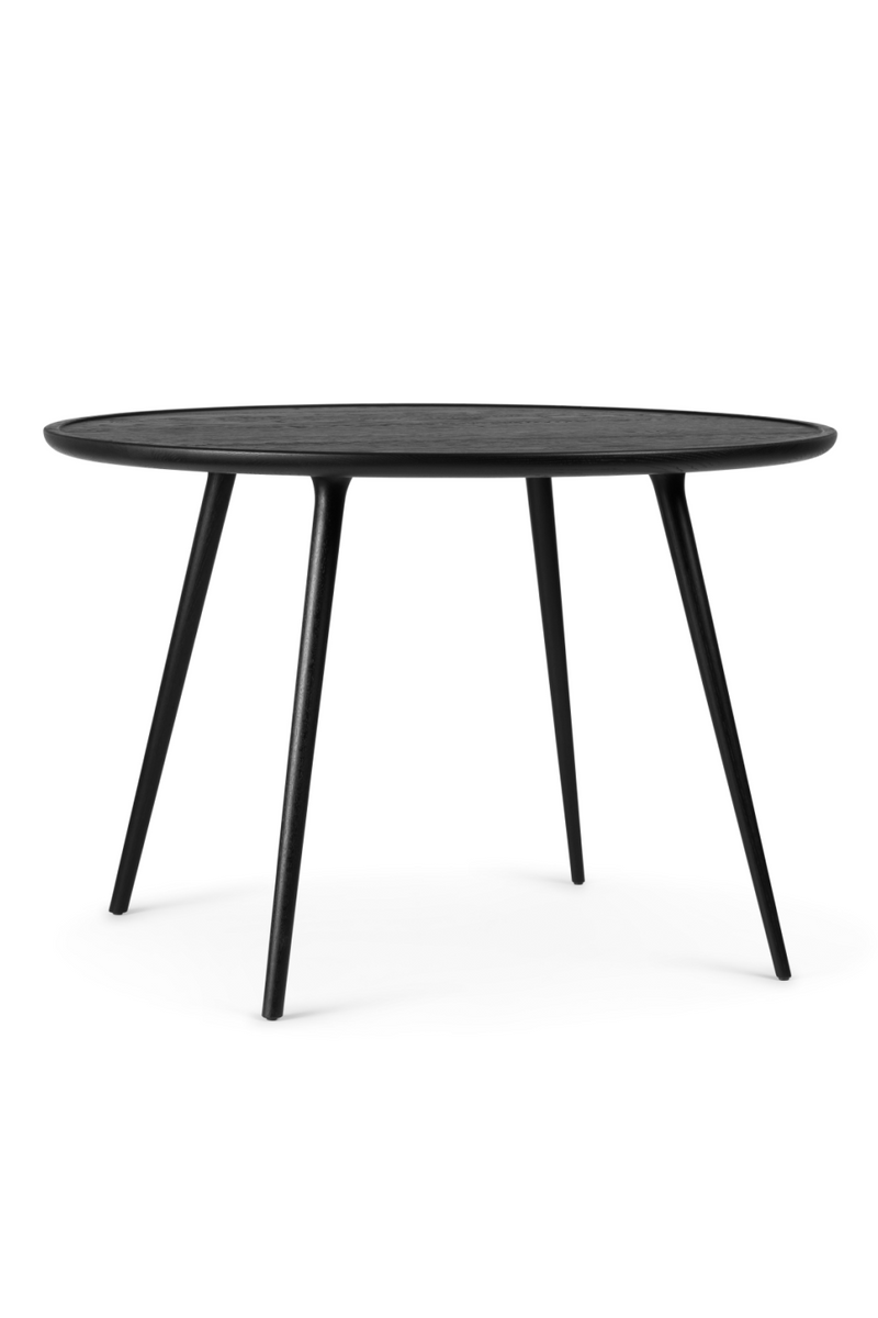 Oval Black Oak Dining Table | Mater Accent | Woodfurniture.com