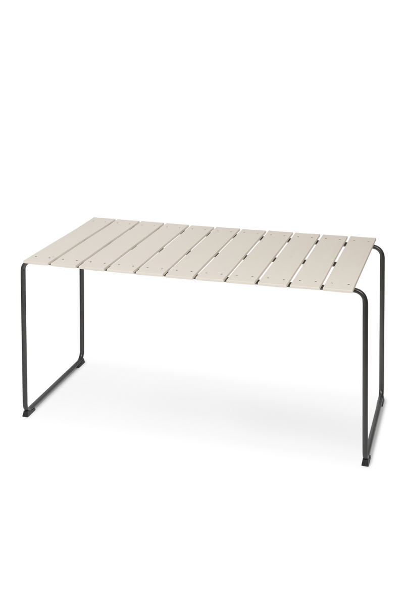 Slatted Outdoor Dining Table | Mater Ocean | Woodfurniture.com