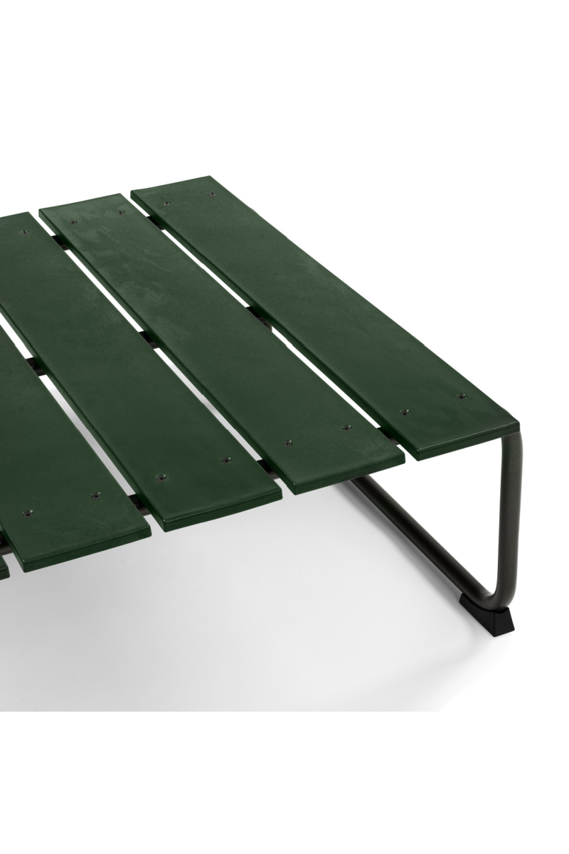 Green Slatted Outdoor Lounge Table | Mater Ocean | Woodfurniture.com