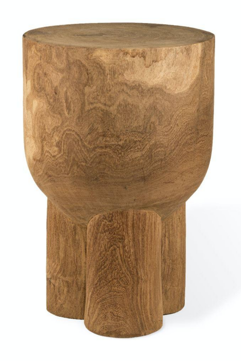 Handcrafted Wooden Stool | Pols Potten Pile | Woodfurniture.com