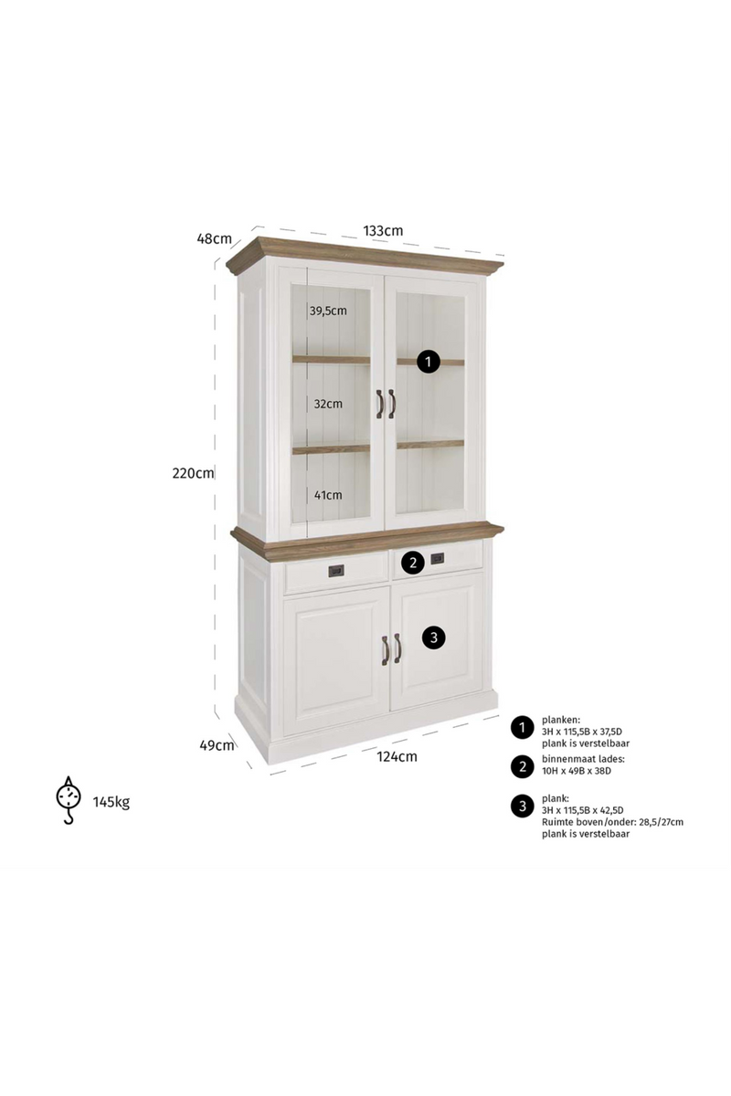 Classic Wooden Cabinet | OROA Oakdale | Oroatrade.com