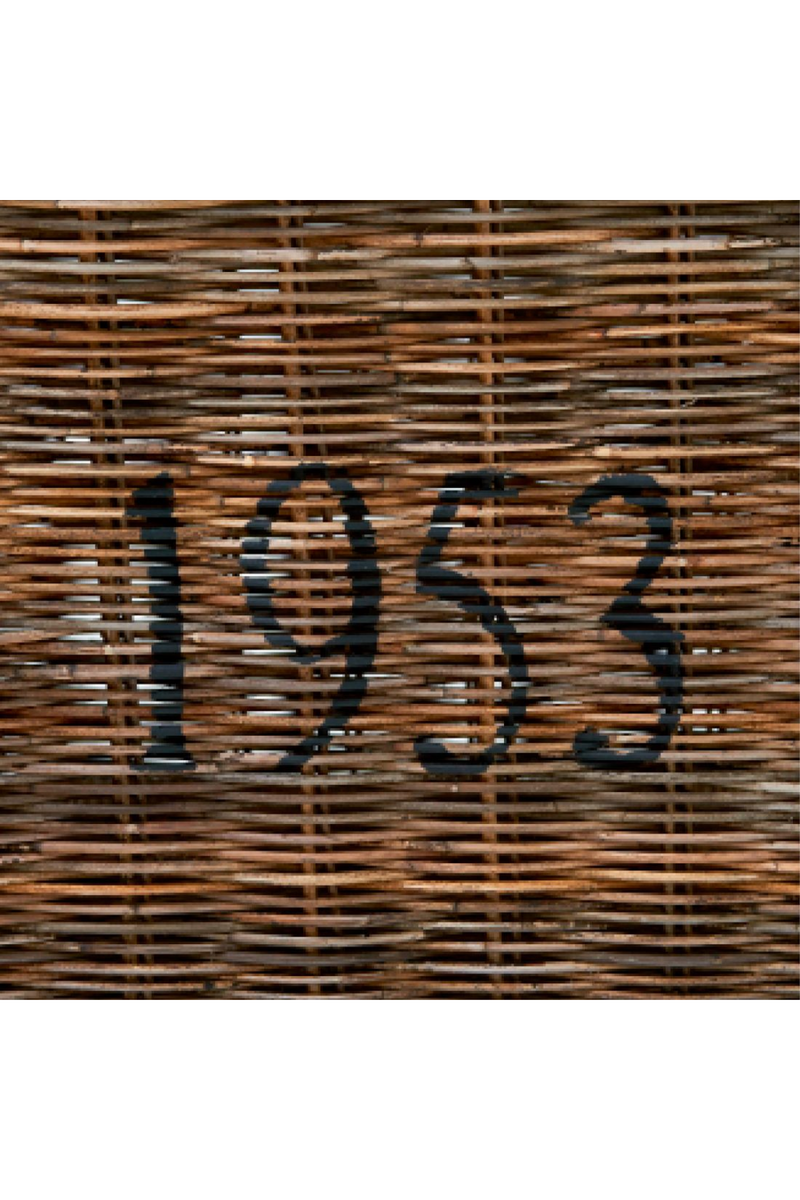 Mahogany Framed Rattan Trunk | Rivièra Maison Cobblers Wharf | Wood Furniture