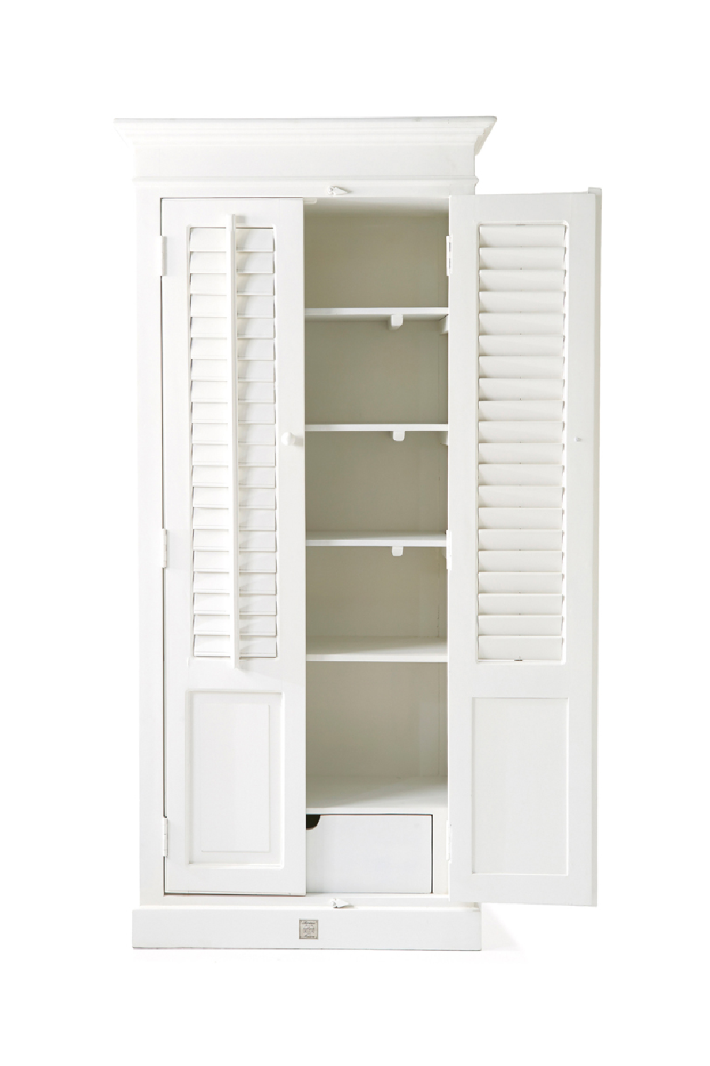 White Louvered Cabinet | Rivièra Maison New Orleans | Woodfurniture.com