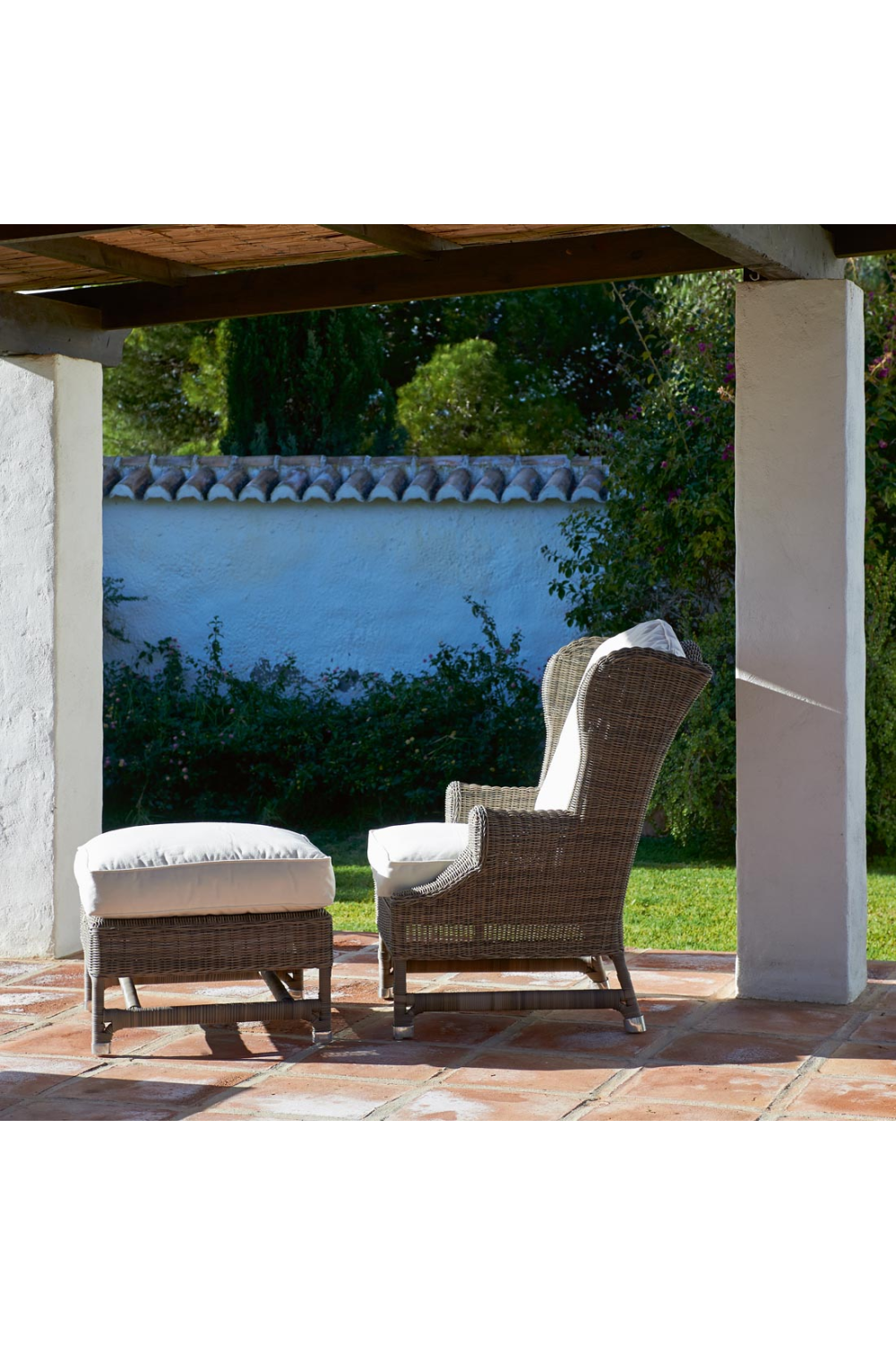 Modern Outdoor Rattan Chair | Rivièra Maison Nicolas | Wood Furniture