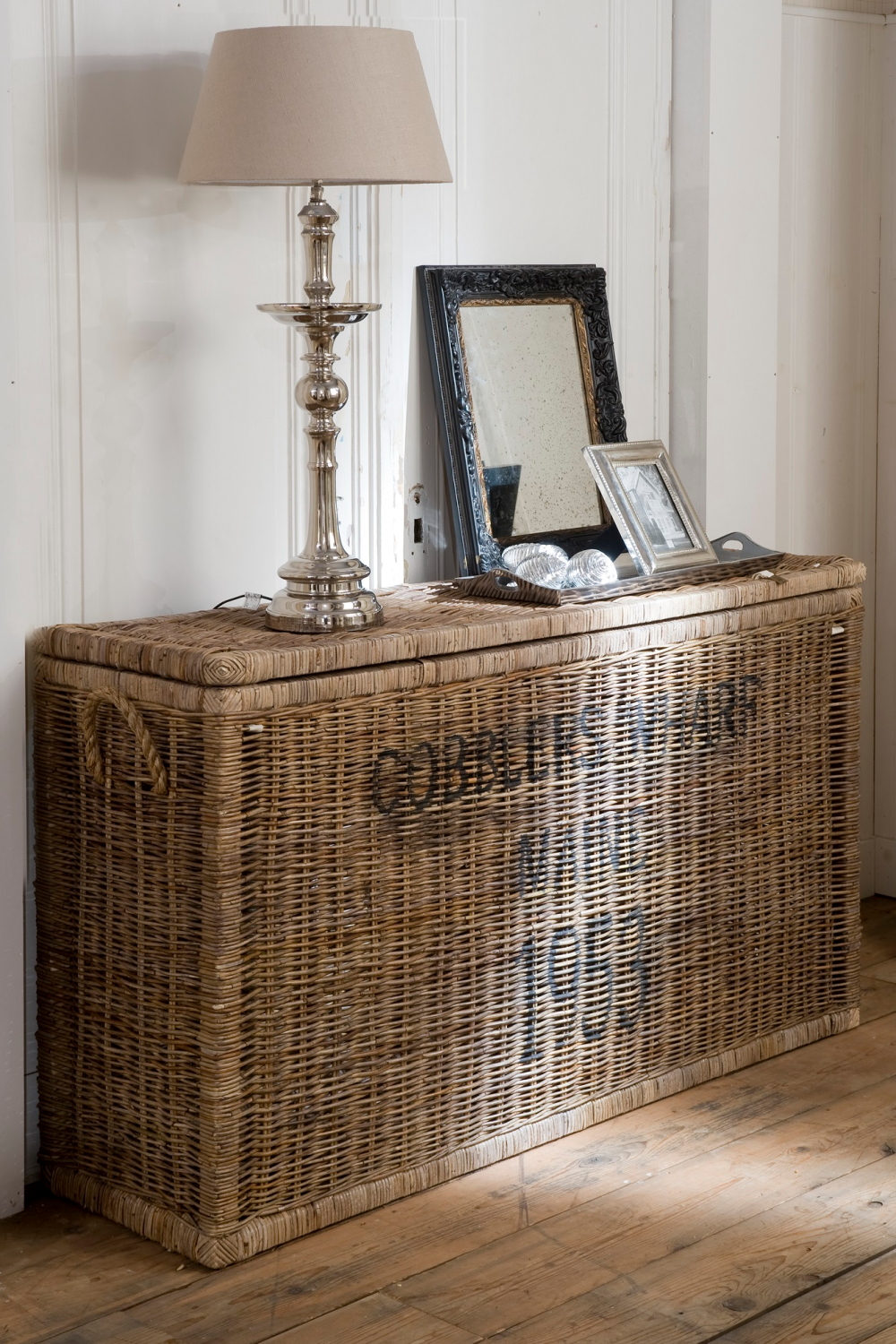 Natural Rattan Trunk | Rivièra Maison Cobblers Wharf | Wood Furniture