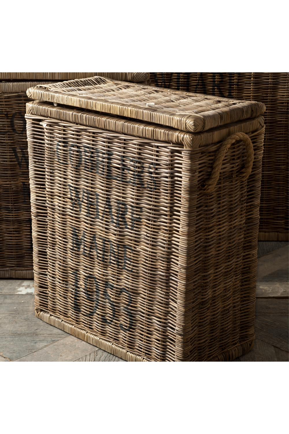 Natural Rattan Trunk | Rivièra Maison Cobblers Wharf | Wood Furniture