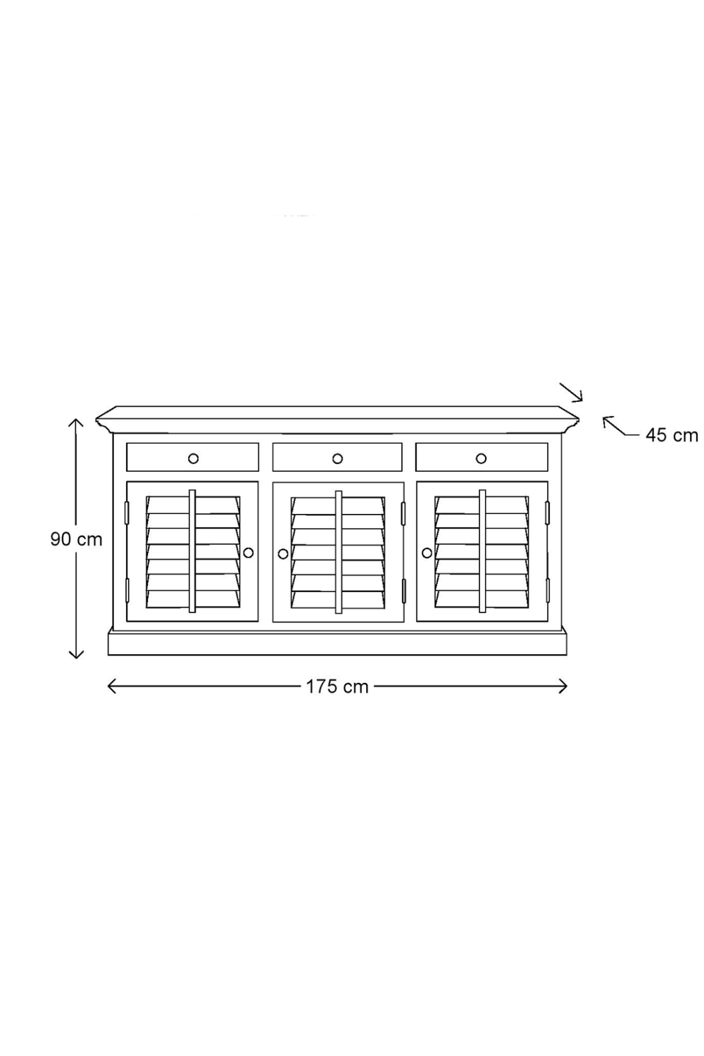 White Acacia Dresser | Rivièra Maison New Orleans | Woodfurniture.com