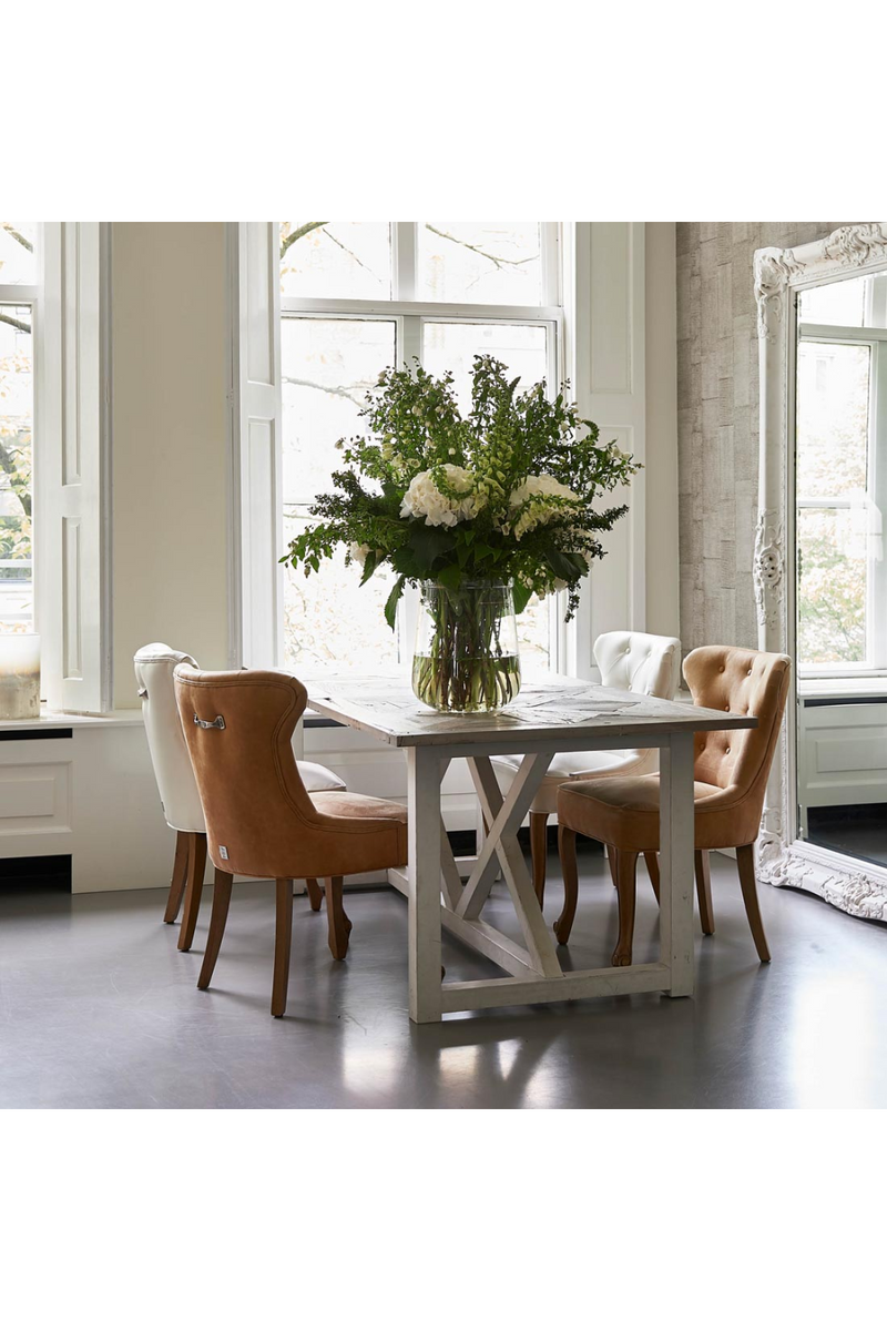Elm Wood Dining Table | Rivièra Maison Château Chassigny | Woodfurniture.com