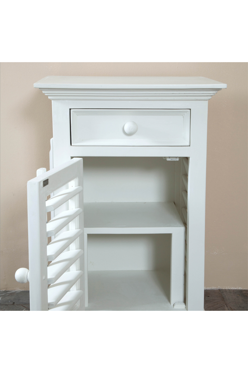White Acacia Bed Cabinet | Rivièra Maison New Orleans | Woodfurniture.com