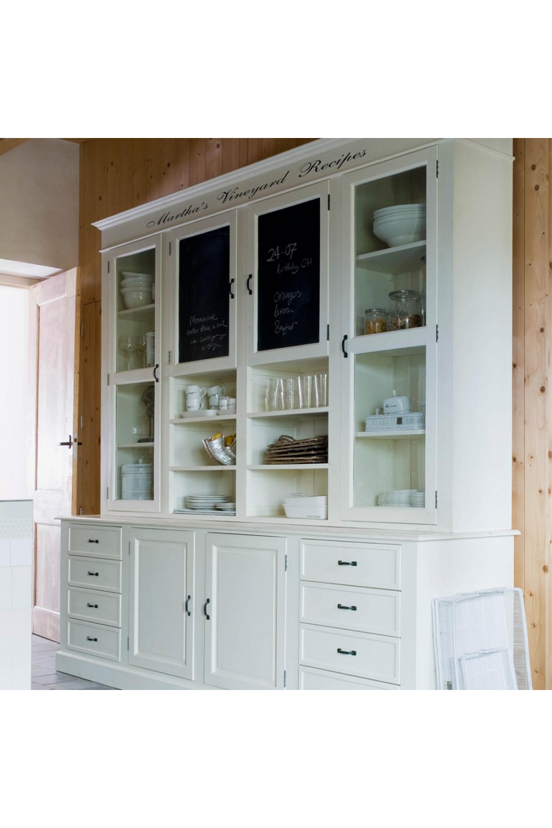 White Mahogany Kitchen Cabinet | Rivièra Maison Martha's Vineyard Recipes | Woodfurniture.com