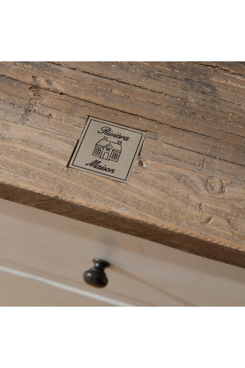 Rustic Bedside Table | Rivièra Maison Driftwood | Woodfurniture.com