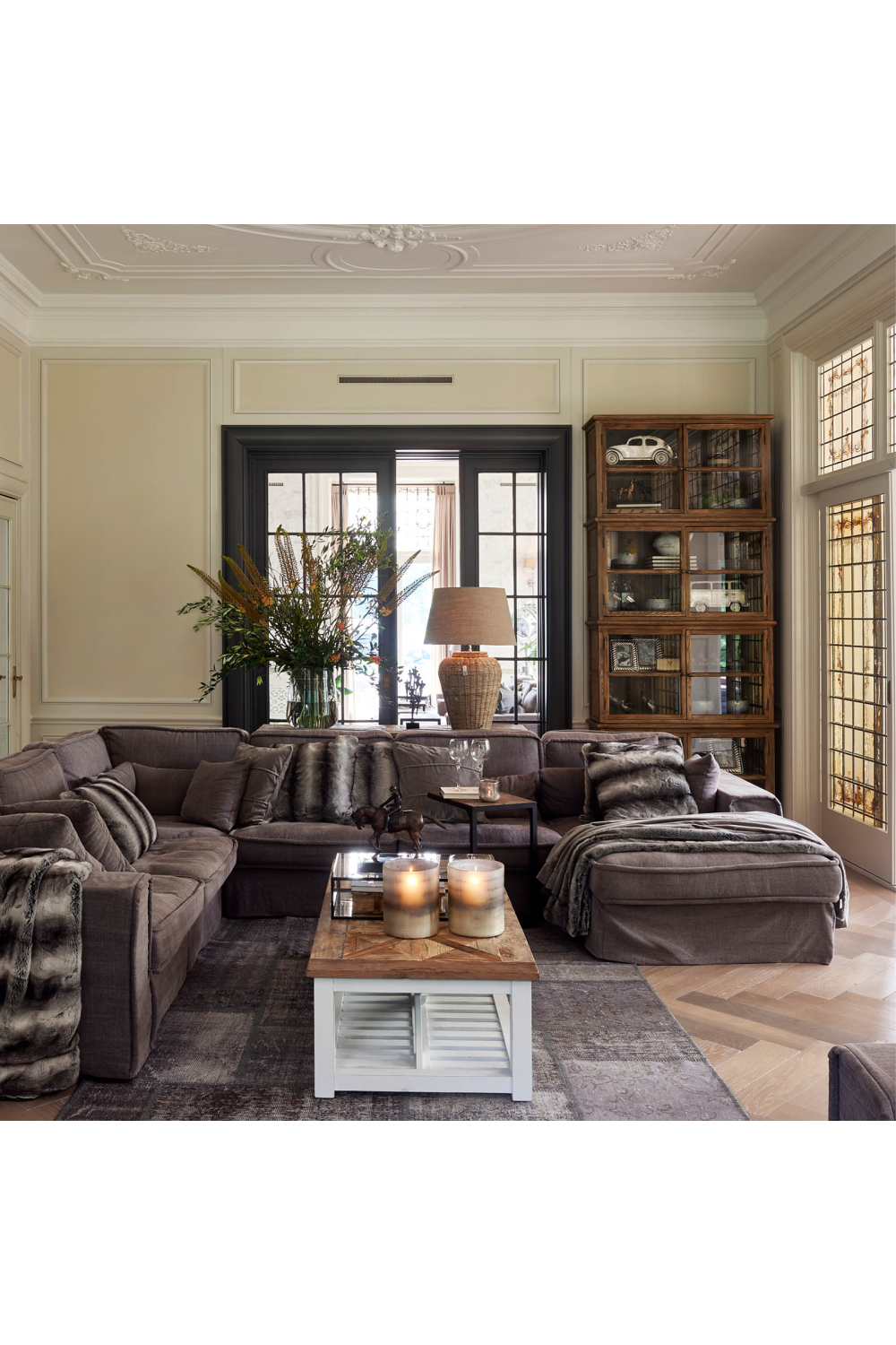 Inlaid Patterned Coffee table | Rivièra Maison Château Chassigny | Woodfurniture.com