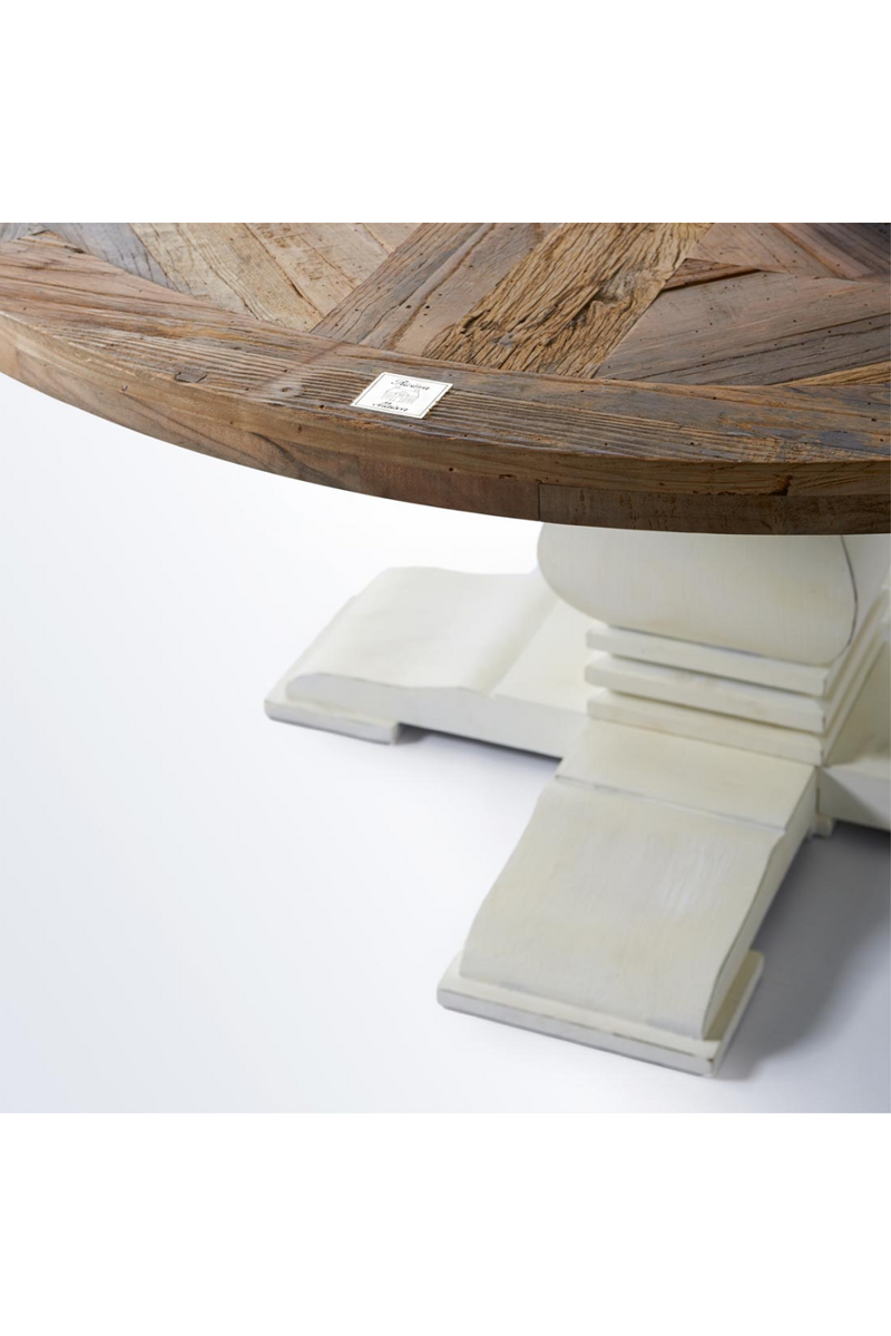 Round Inlaid Top Dining Table | Rivièra Maison Crossroads | Woodfurniture.com