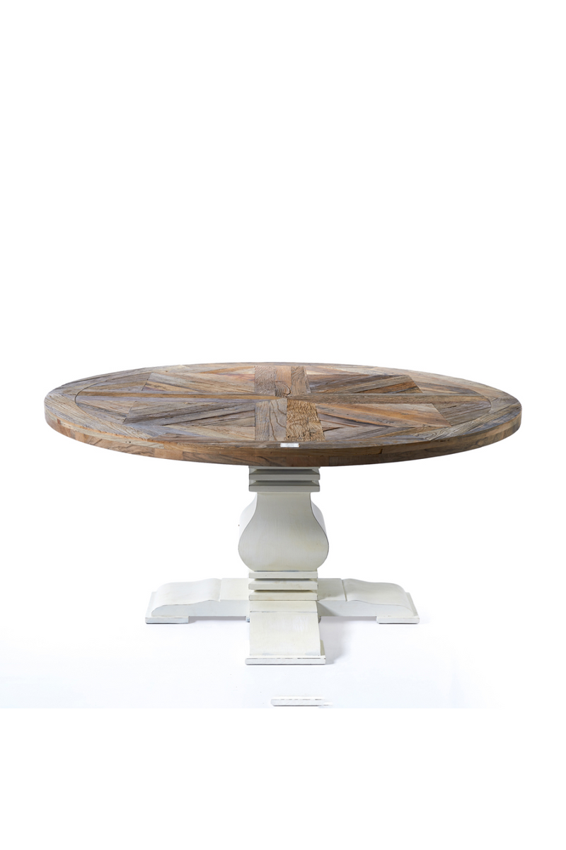 Round Inlaid Top Dining Table | Rivièra Maison Crossroads | Woodfurniture.com