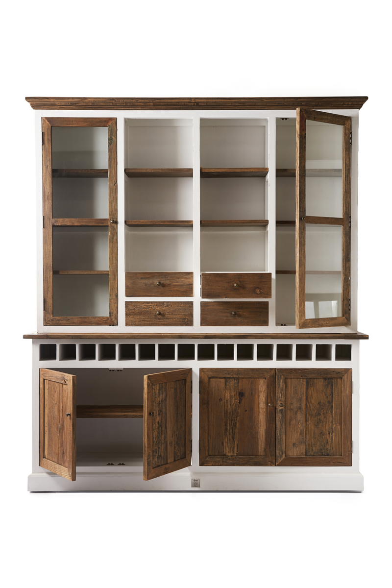Wooden Cabinet With Wine Rack | Rivièra Maison Driftwood | Woodfurniture.com
