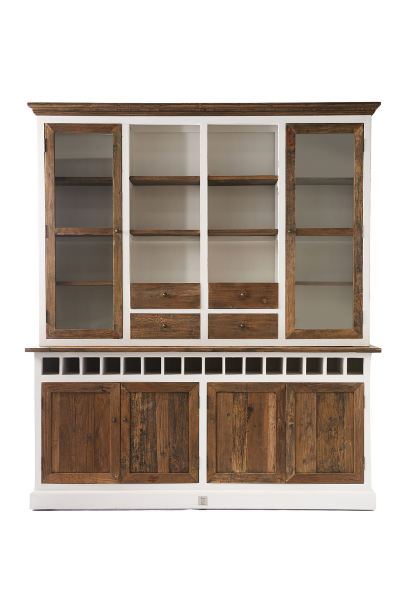 Wooden Cabinet With Wine Rack | Rivièra Maison Driftwood | Woodfurniture.com