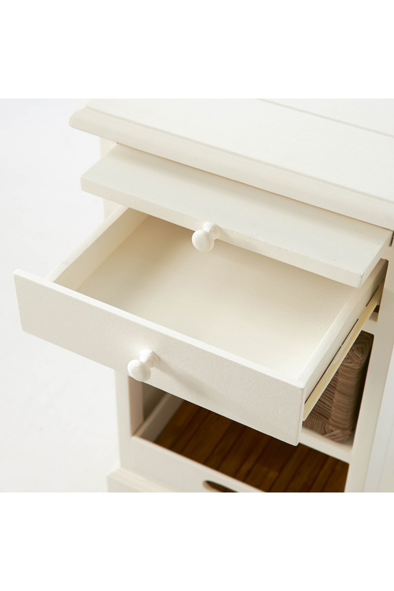 White Wooden Bed Cabinet | Rivièra Maison Rangez and Plus | Woodfurniture.com