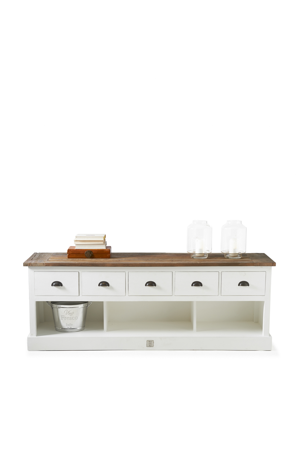 White Wooden Flatscreen Dresser | Rivièra Maison Newport | Wood Furniture