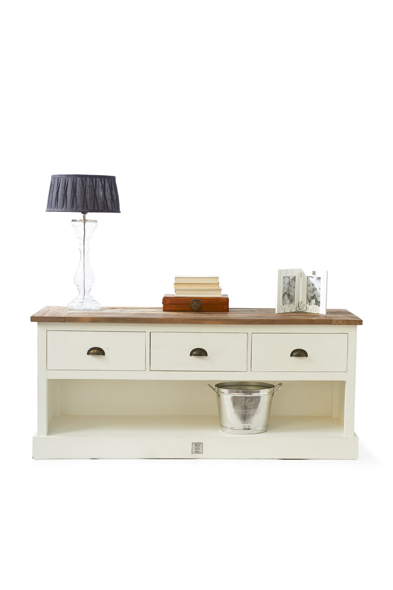 White Wooden Flatscreen Dresser | Rivièra Maison Newport | Wood Furniture