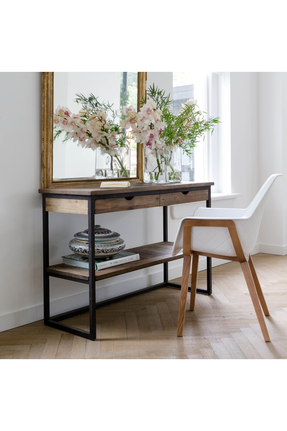 Industrial Elm Side Table | Rivièra Maison Shelter Island | Woodfurniture.com