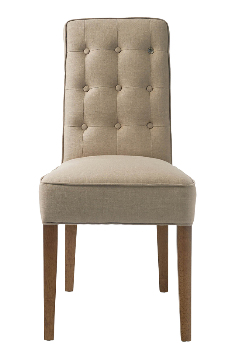 Beige Linen Dining Chair | Rivièra Maison Cape Breton | Woodfurniture.com