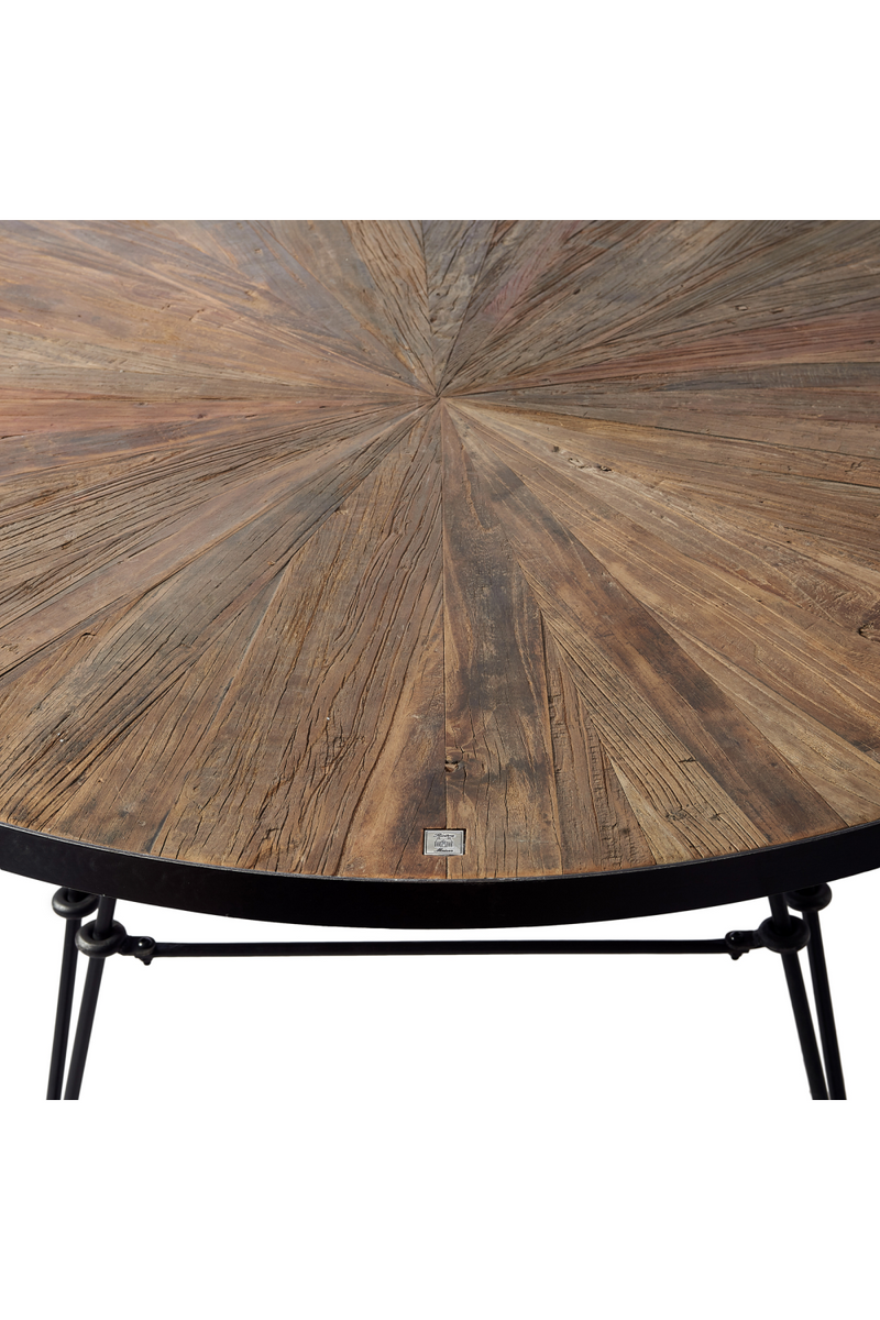 Round Inlaid Dining Table | Rivièra Maison Boston Harbor | Woodfurniture.com