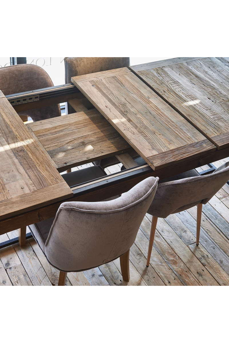 Rectangular Elm Extendable Dining Table | Rivièra Maison Shelter Island | Woodfurniture.com