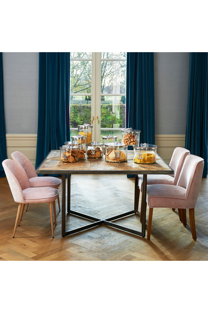 Oblique Patterned Dining Table | Rivièra Maison Le Bar American | Woodfurniture.com