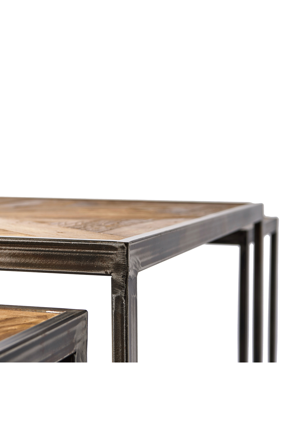 Oak Wood Coffee Table Set (3) | Rivièra Maison Le Bar | Woodfurniture.com