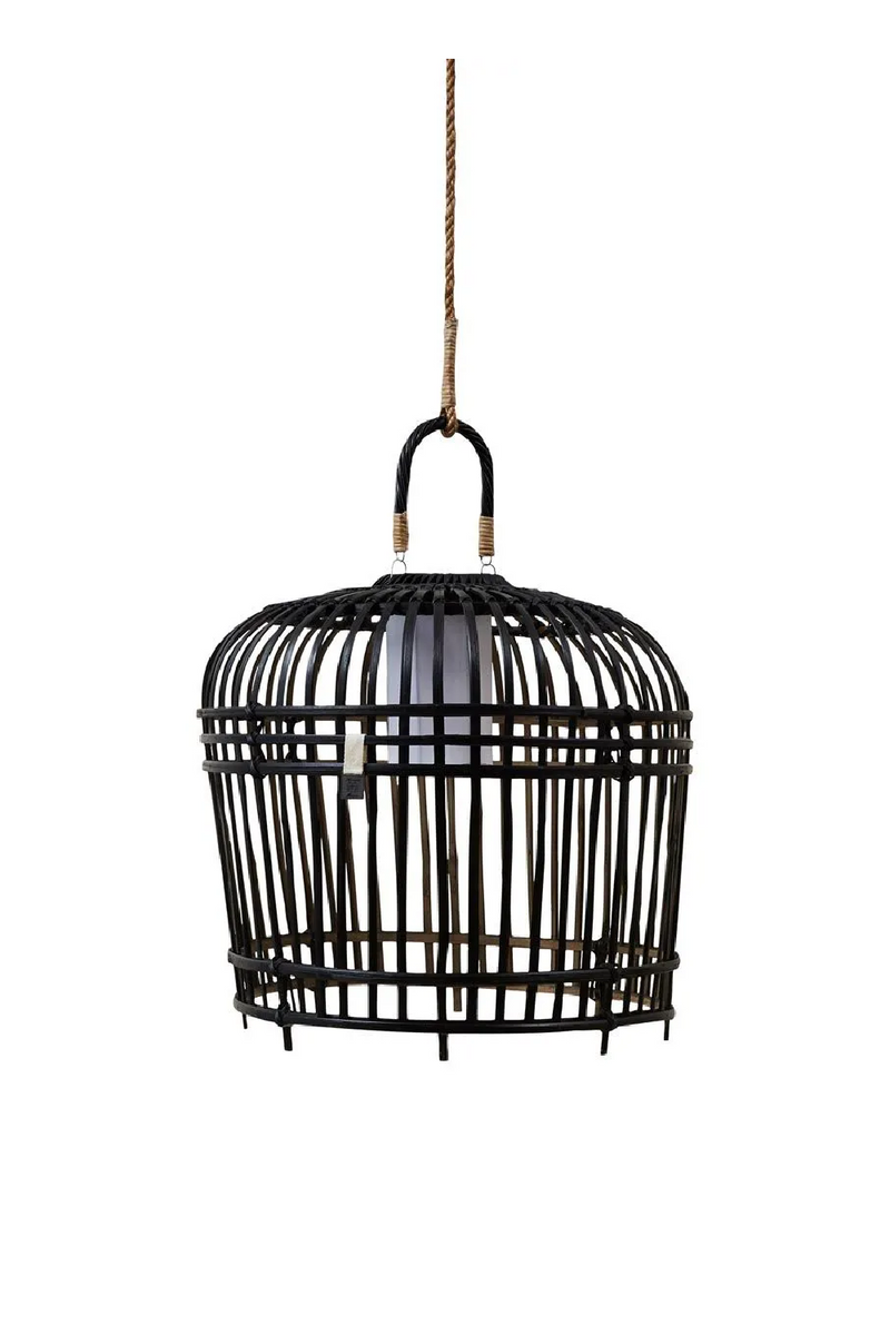 Black Bamboo Cage Pendant Lamp M | Rivièra Maison San Carlos | Woodfurniture.com