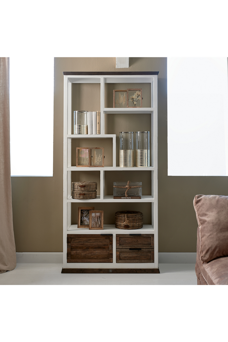 White Openwork Bookcase | Rivièra Maison Metropolitan | Woodfurniture.com