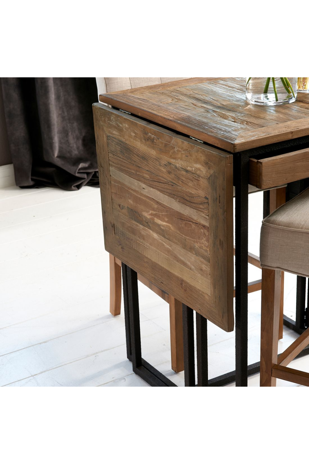 Extendable Elm Bar Table | Rivièra Maison Shelter Island | Woodfurniture.com