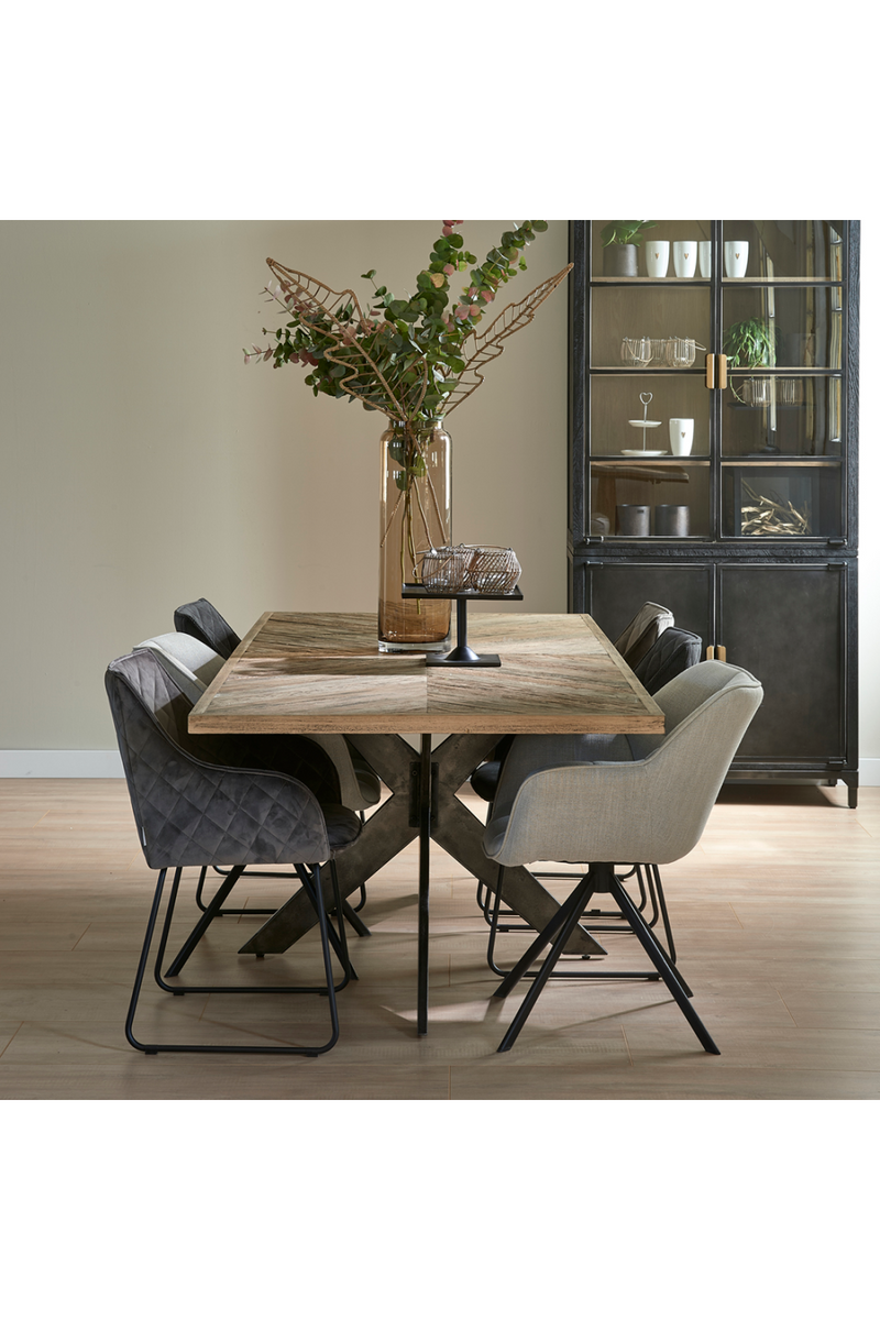 Industrial Oak Dining Table | Rivièra Maison Falcon Crest | Oroatrade.com