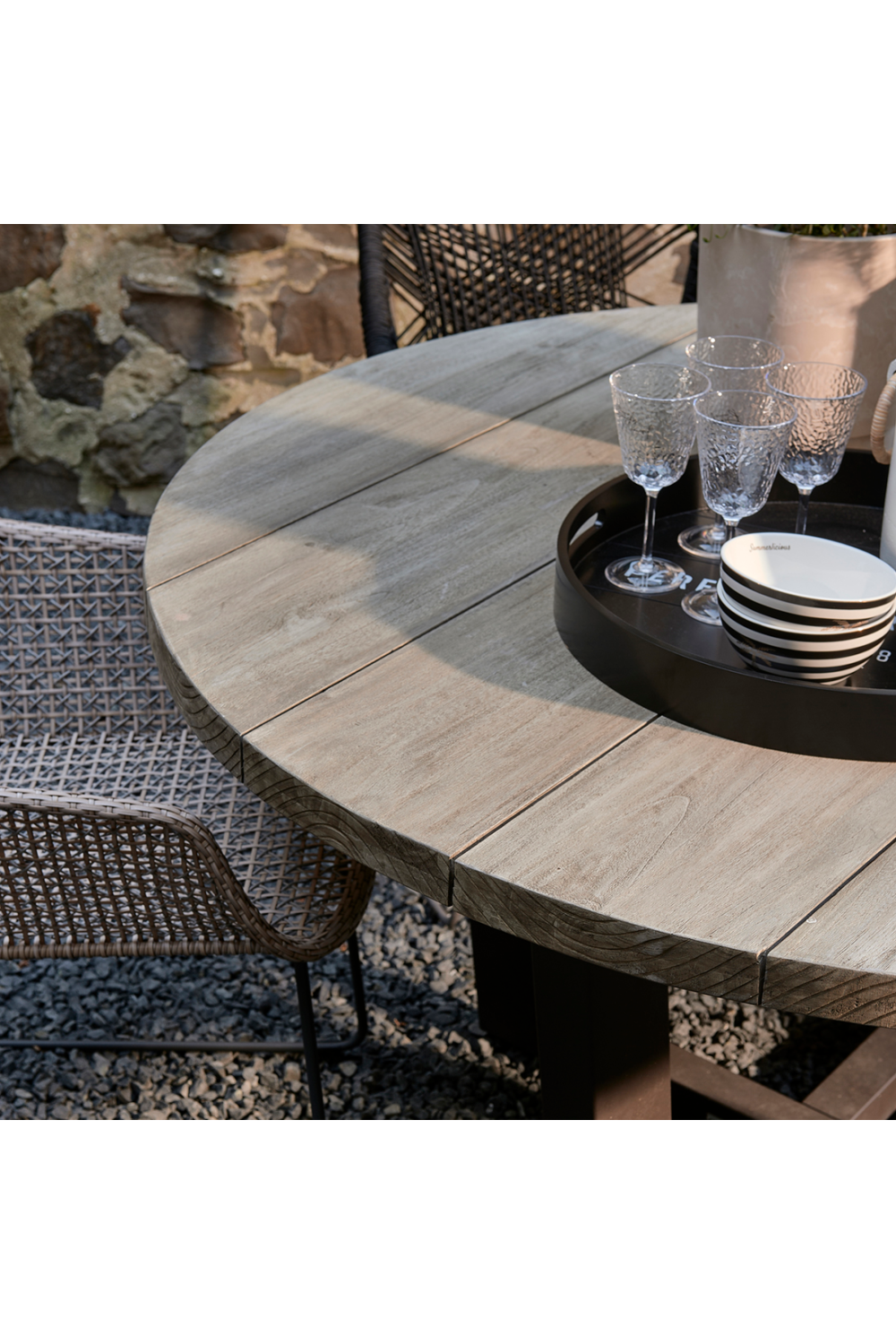 Slatted Teak Garden Table | Rivièra Maison Bondi Beach | Woodfurniture.com