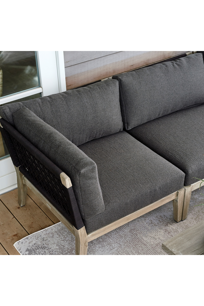 Cushioned Teak Outdoor Sofa | Rivièra Maison The Dunes | Woodfurniture.com