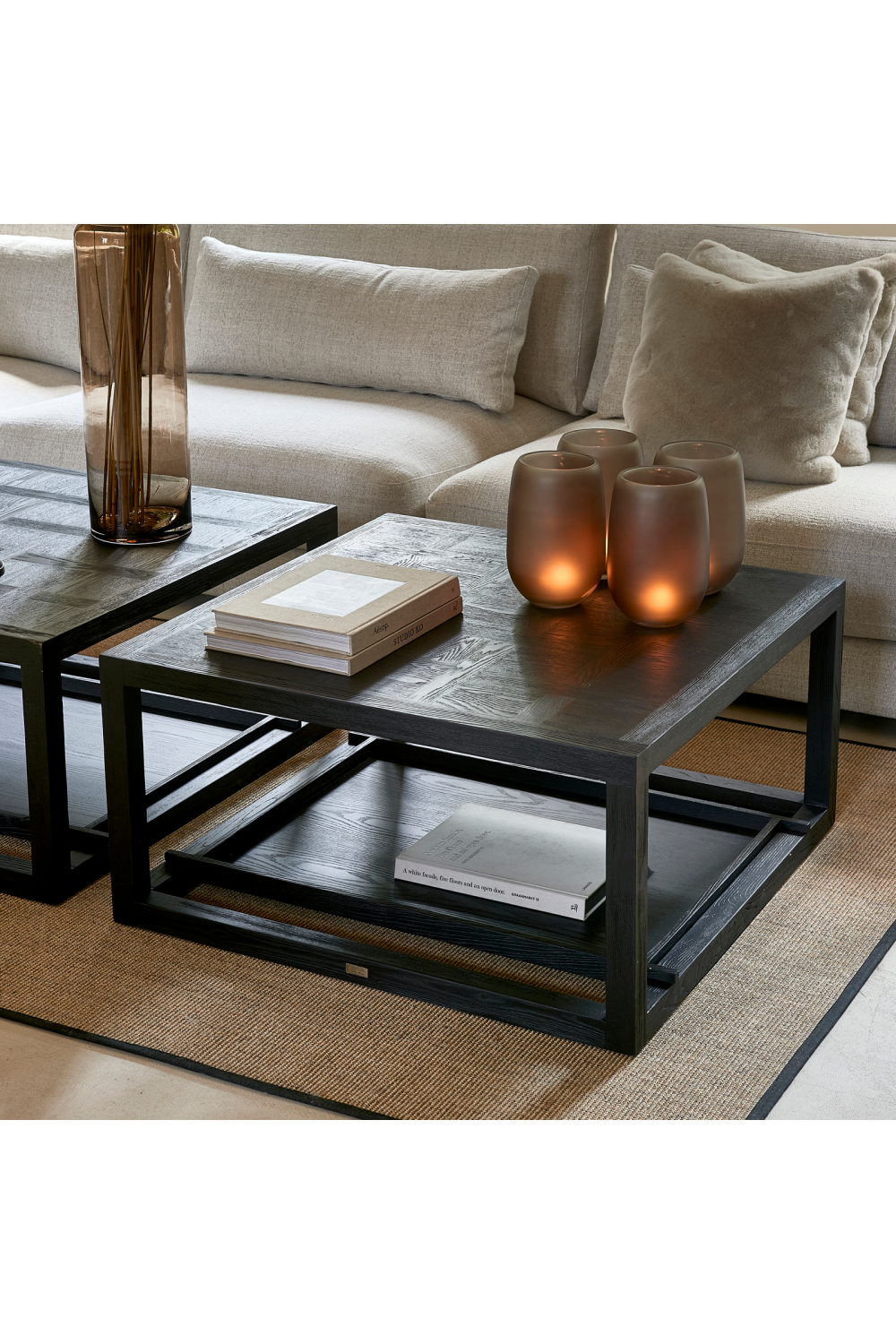 Black Ash Wood Coffee Table | Rivièra Maison Colombe | Woodfurniture.com