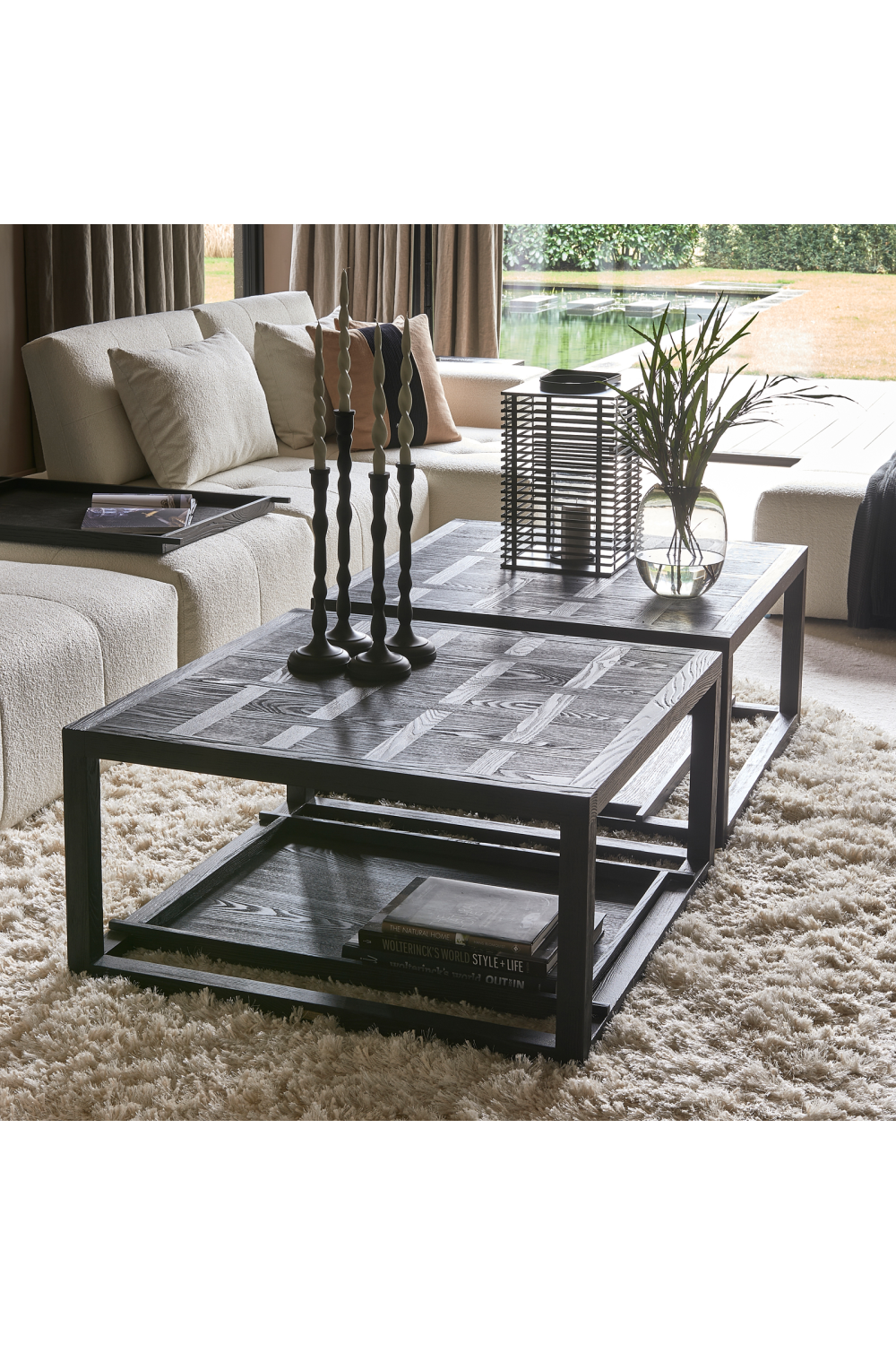 Black Ash Wood Coffee Table | Rivièra Maison Colombe | Woodfurniture.com