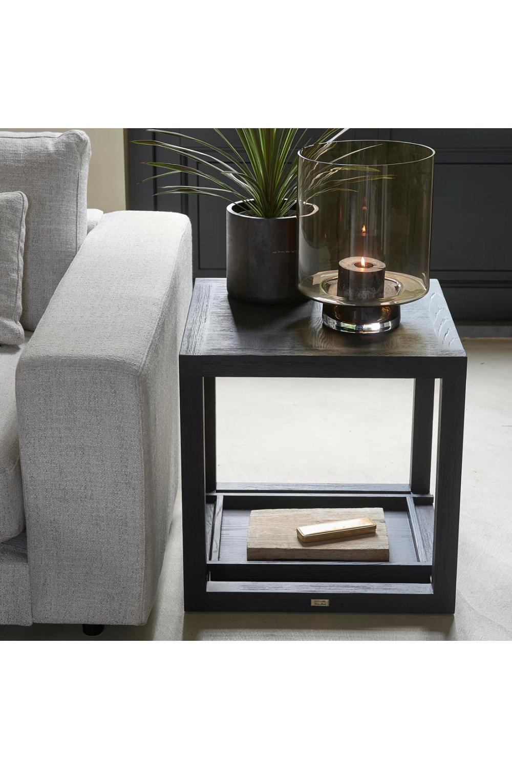 Black Wooden Side Table | Rivièra Maison Colombe | Woodfurniture.com