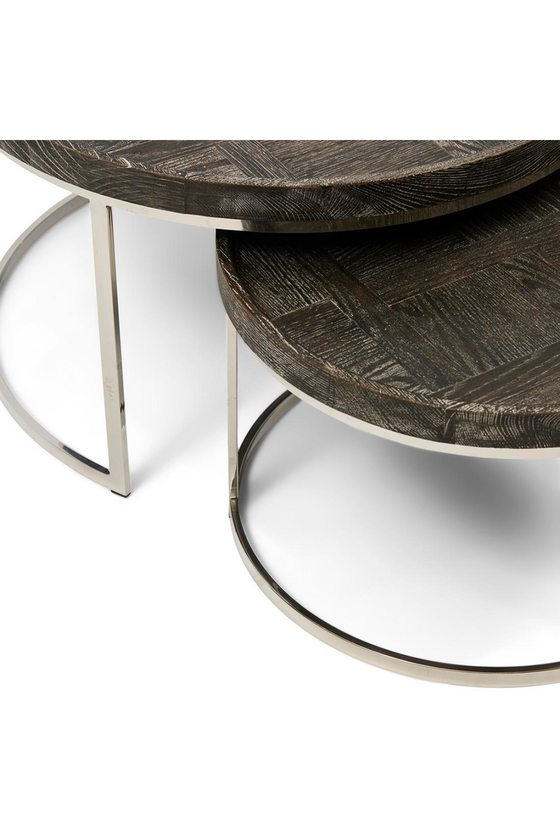 Round Modern Nested Coffee Tables (2) | Rivièra Maison Theodore | Woodfurniture.com