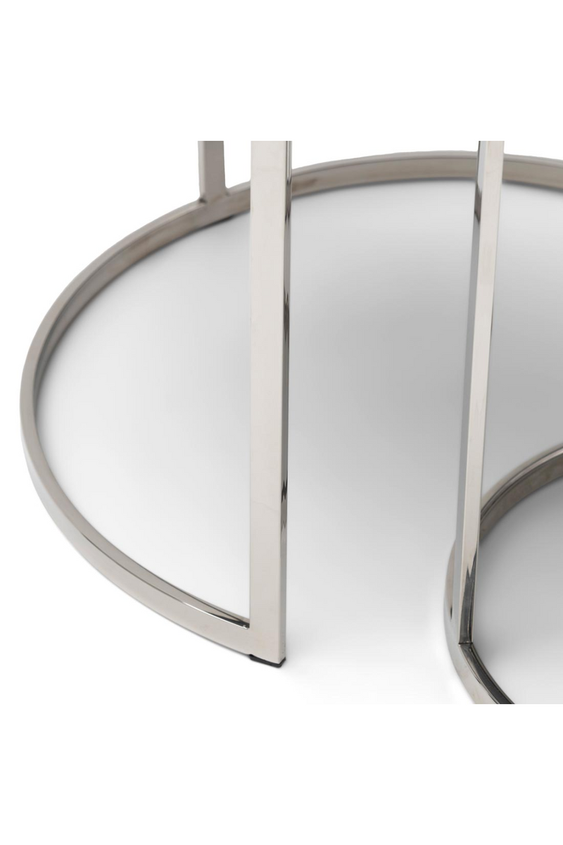 Round Modern Nested End Tables (2) | Rivièra Maison Theodore | Woodfurniture.com