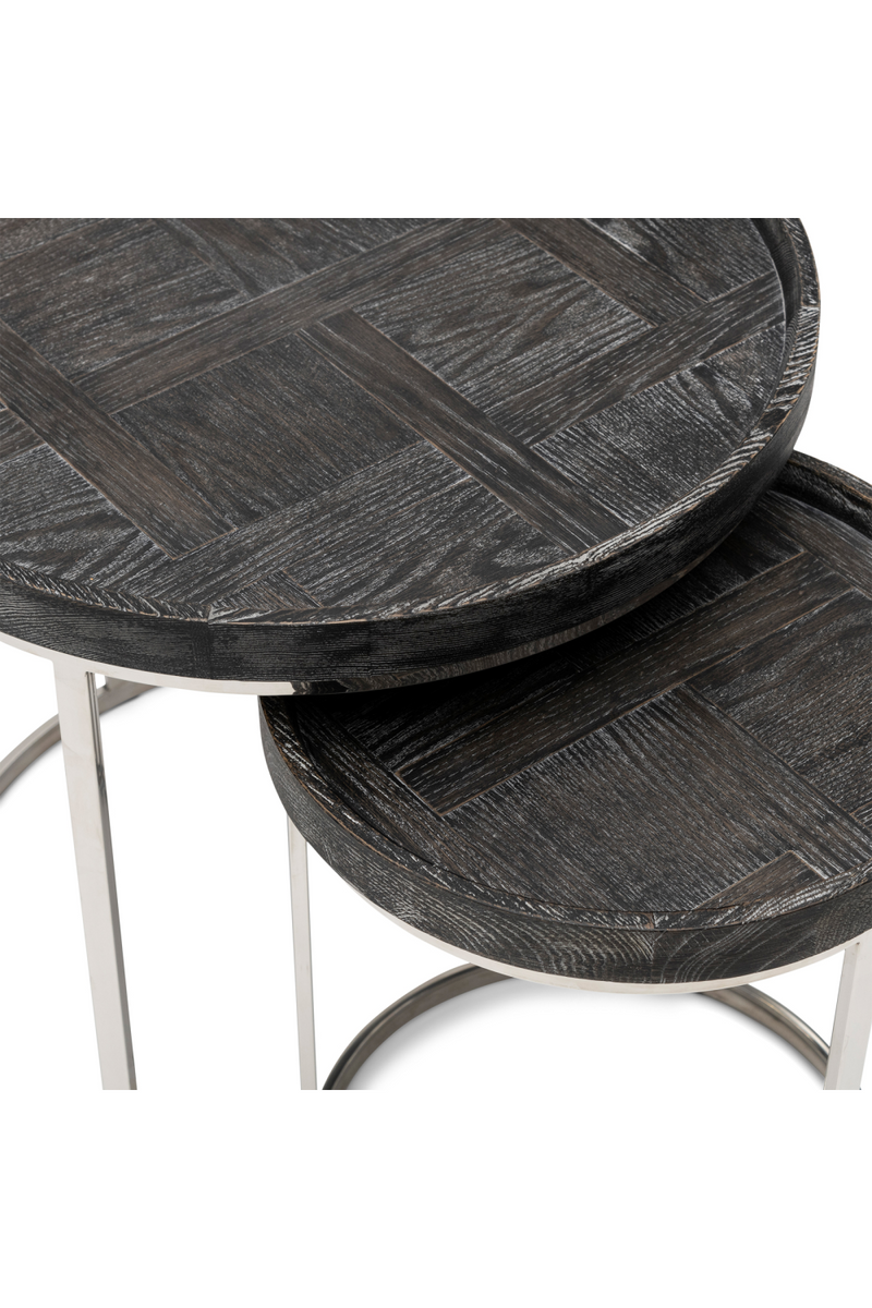 Round Modern Nested End Tables (2) | Rivièra Maison Theodore | Woodfurniture.com