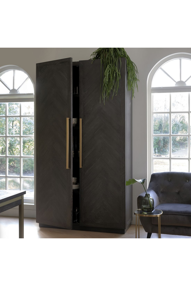 Black Oak Modern Cabinet | Rivièra Maison 5th Avenue | Woodfurniture.com